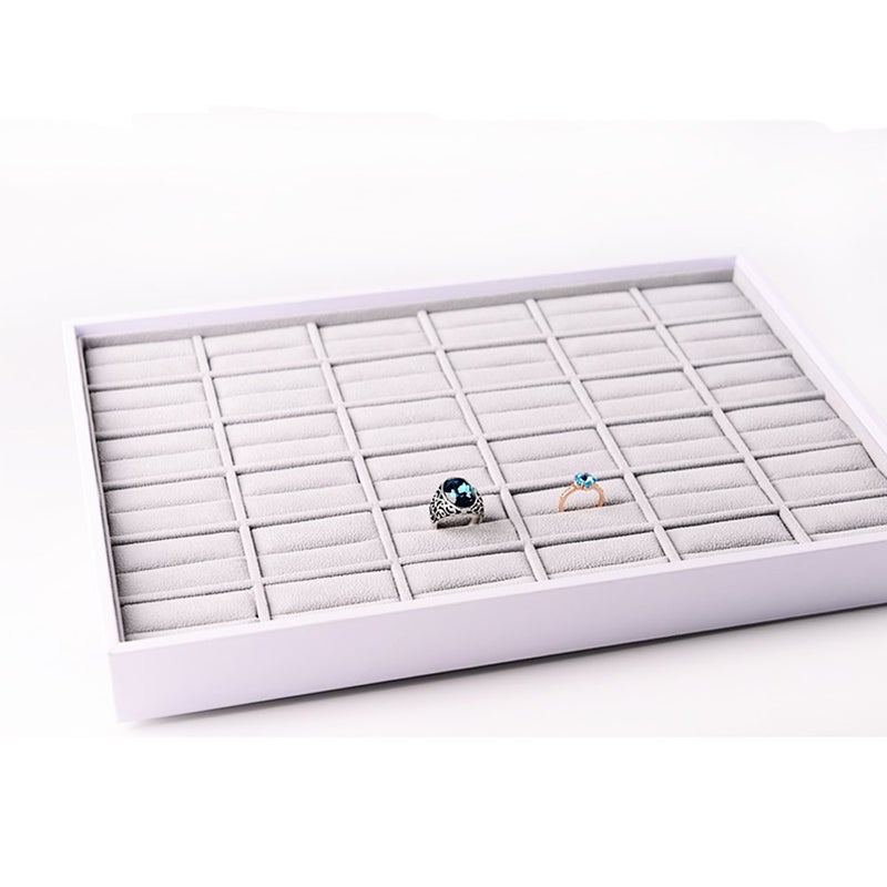 Oirlv 36 Slot Ring Storage Tray Showcase Jewelry Display Organizer - Image 3